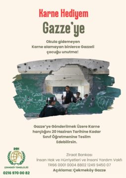 KARNE HEDİYEM GAZZE’YE!