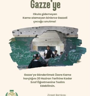 KARNE HEDİYEM GAZZE’YE!